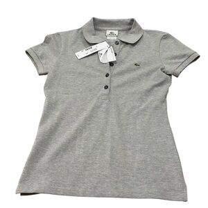 LACOSTE GRAY POLO SHIRT NWT